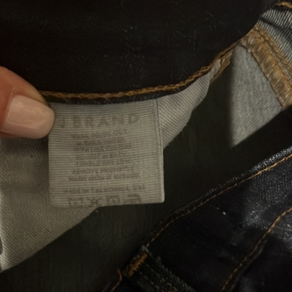 Authentic J Brand dark wash navy skinny jeans 5 pockets size 25 pants low rise - Picture 6 of 10